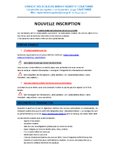 NOUVELLE INSCRIPTION