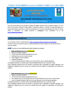 Réglement intérieur 2025-2026