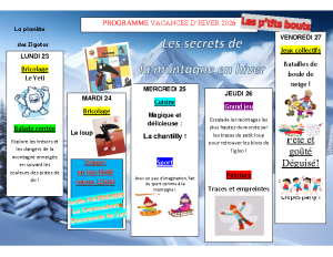 Programme 3-5 ans