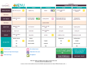 Menus AVRIL 2026