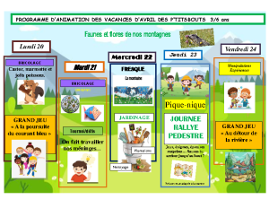 programme 3-6 ans